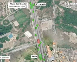 Trânsito é alterado na Estrada do Coco e motoristas devem redobrar a atenção