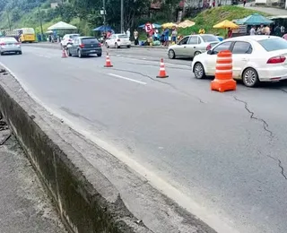Trecho da BR-324 é liberado após 24 horas de interdições