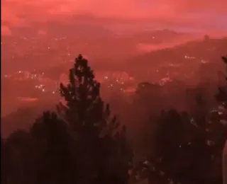 VÍDEO: céu da Venezuela fica totalmente vermelho após terremotos