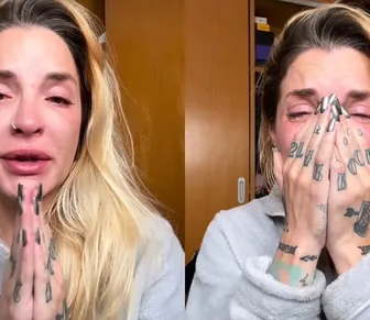 Ex-BBB faz denúncia de agressão contra ex-marido em vídeo aos prantos