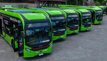 Frota de ônibus elétricos cresce 12,3% e BYD domina o setor em 2026