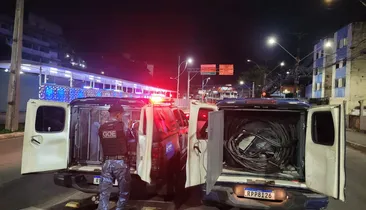 VÍDEO: Trio é preso por furto de cabos elétricos em Salvador