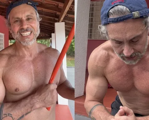 Ator da Globo abre o jogo sobre corpo musculoso e brinca sobre IA