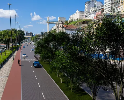 Avenida Contorno ganhará praças e nova vista à Baía de Todos-os-Santos