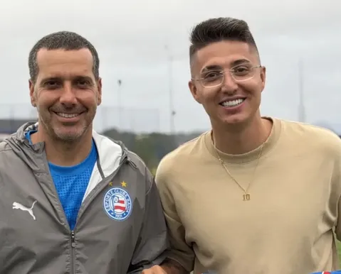 Bahia marca sete gols e goleia time de ex-xodó da torcida em amistoso - Imagem