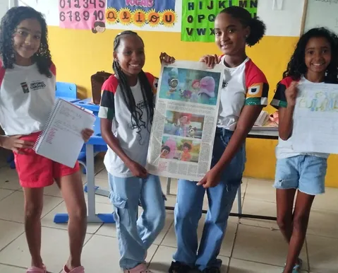 Formação do A TARDE Educação inspira leitura em escola de Antônio Cardoso