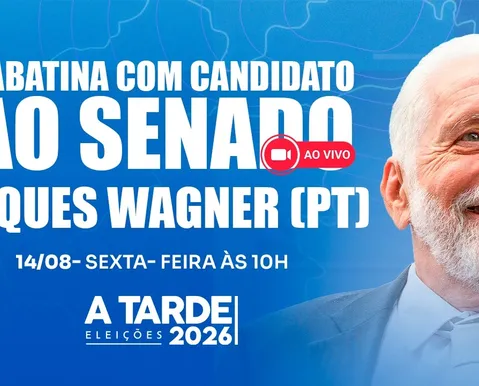 Grupo A TARDE sabatina Jaques Wagner nesta sexta-feira (14)