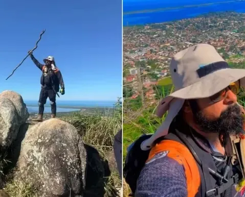 Homem morre após perder equilíbrio e cair de altura de 150m em trilha - Imagem
