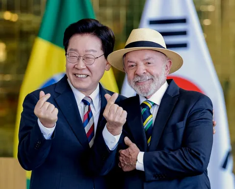Lula recebe líder sul-coreano e exalta doramas e "Guerreiras do K-Pop"