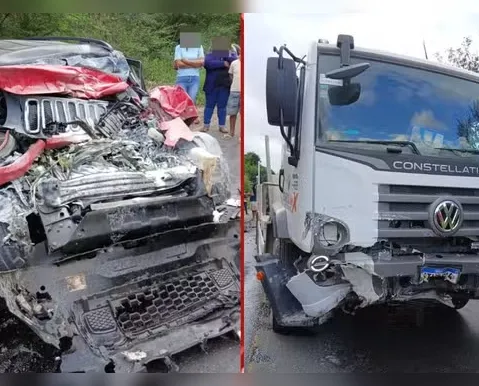 Médico morre e irmão fica gravemente ferido após batida entre carro e caminhão - Imagem