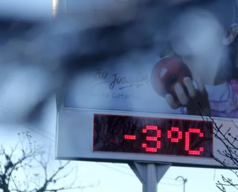 Nova frente fria de julho deve causar temperaturas negativas - Imagem