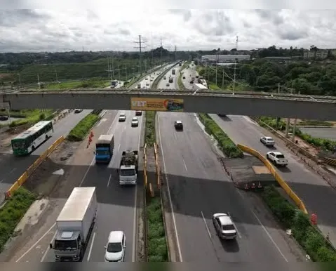 Obras do VLT avançam e provocam novos bloqueios e desvios na BR-324 - Imagem