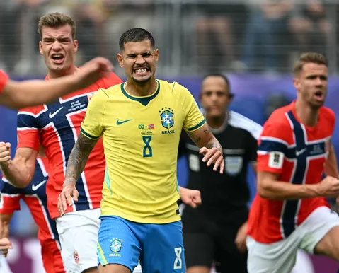 Pênalti de Bruno Guimarães quebra marca negativa de 40 anos em Copas