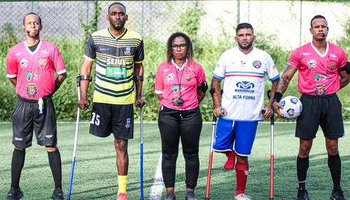 Dupla BaVi vence na primeira rodada do Baiano de Futebol de Amputados