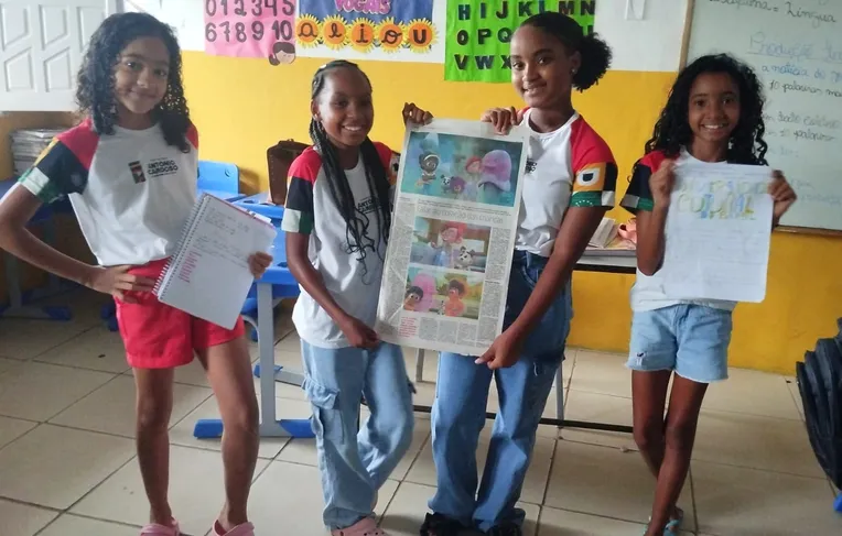 Formação do A TARDE Educação inspira leitura em escola de Antônio Cardoso