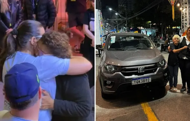 Mulher ganha carro de R$ 70 mil após receber cartela de bingo de amiga