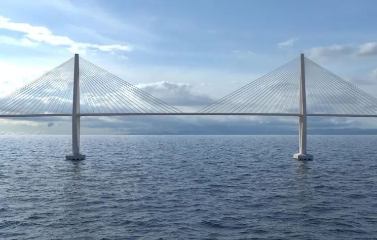 Obras da Ponte Salvador-Itaparica avançam com montagem de equipamento