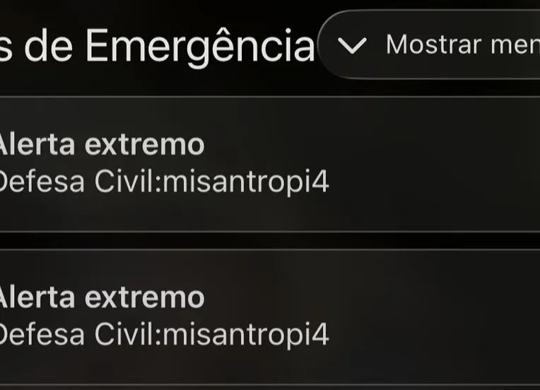 'Alerta Extremo' da Defesa Civil assusta brasileiros na madrugada; saiba motivo