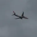 Avião bate em pássaro e motor pega fogo durante voo em cidade movimentada imagem