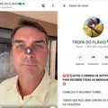 Enquanto canal ligado a Lula enfrenta suspensão, ‘Tropa de Flávio’ divulga fake news imagem