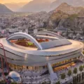 Estádio de R$ 3 bilhões prevê montanha-russa integrada à estrutura imagem