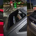 Granizo do tamanho de bola de golfe perfura e danifica carros na orla imagem