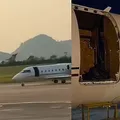 Susto! Jatinho perde porta durante voo e faz pouso de emergência imagem