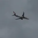 Avião bate em pássaro e motor pega fogo durante voo em cidade movimentada