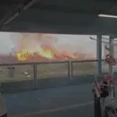 Incêndio provoca correria e fumaça perto de estação de metrô em Salvador