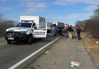 Acidente entre van e caminhonete deixa seis mortos e 15 feridos na BR