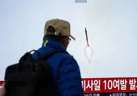 Coreia do Norte lança 10 mísseis em direção ao mar