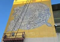 Das telas para as ruas: obra de Juarez Paraíso ganha mural em Salvador
