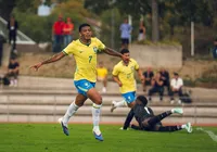 Joia do Bahia marca dois gols em goleada de 6 a 0 do Brasil