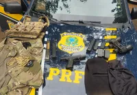 Líder do CV é preso com arma e explosivos após troca de tiros com PRF