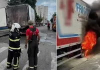 Pássaro atinge fiação, morre e provoca incêndio em caminhão na Bahia