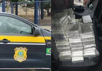 PRF apreende 50kg de cocaína em porta-malas de carro após acidente