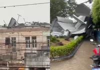 Temporal arranca telhado de hospital na Bahia e deixa pelo menos 13 feridos