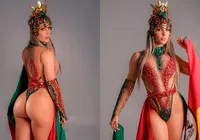 Vice Miss Bumbum confronta campeã após polêmica: "baixa e mentirosa"