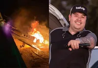 Vídeo mostra momento exato em que avião de Rey Vaqueiro pega fogo