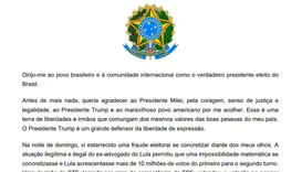 Aliados de Flávio Bolsonaro culpam IA por versões diferentes da carta golpista
