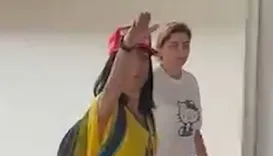 Eleitora de Flávio Bolsonaro faz saudação nazista ao votar