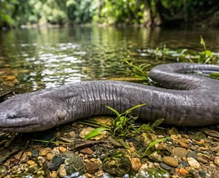 A 'cobra' encontrada no Brasil que não é réptil e respira pela pele