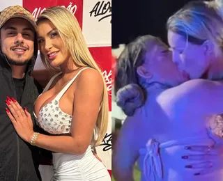 Andressa Urach volta para o marido após pegação intensa em reality