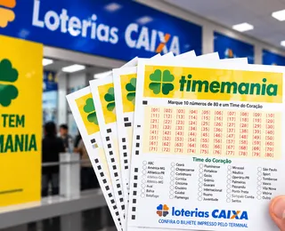 Apostadores da Bahia faturam alto na Timemania de R$ 16,5 milhões