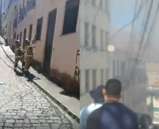 Casarão é atingido por incêndio no Pelourinho neste domingo (30)