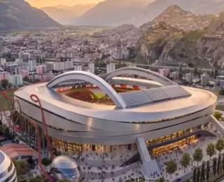 Clube constrói estádio de R$ 2,8 bilhões com montanha-russa na arquibancada
