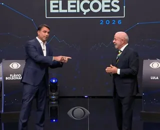 Debate na Band: Lula chama Flávio Bolsonaro de "traidor da pátria"