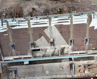 Estádio de time histórico perde arquibancada em obra de R$ 700 milhões
