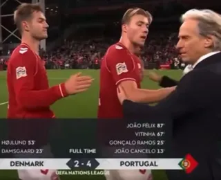 Fã de CR7 faz gol em Portugal, imita o "siu" e empurra Jorge Jesus