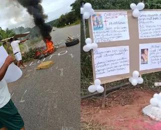Família fecha rodovia e cobra Justiça um mês após morte de menino na Bahia